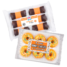 Van Dijk leeuwenpootjes, oranje cakejes of mini oranje donut cakejes